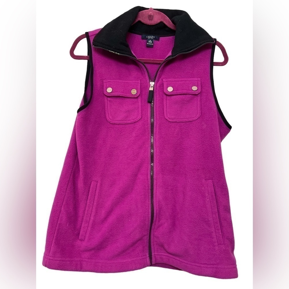 Chaps fleece vest size Medium